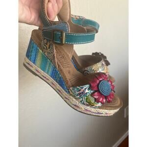 L'Artiste Annmarie Wedge Sandals